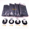 Tarjeta de reserva todo negro sin costuras banda de cuero de pelo cuerda de cabello tiara alta elástico elástico versión coreana tarjeta de reserva 2 yuan tienda de cuero details Picture